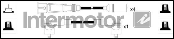 INTERMOTOR 73819 - Комплект проводов зажигания unicars.by