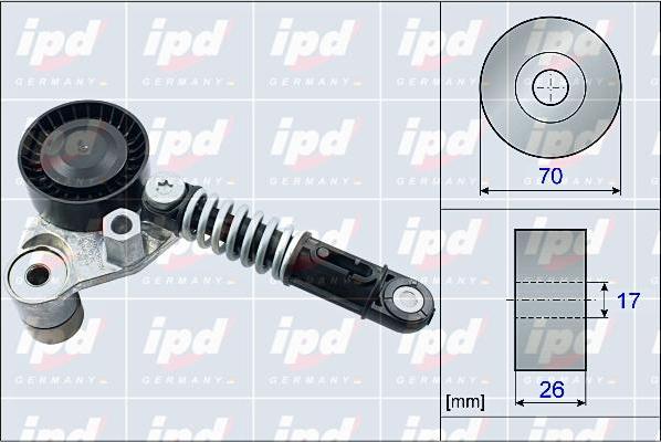 IPD 15-4091 - Натяжитель, поликлиновый ремень unicars.by