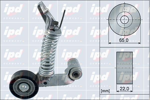 IPD 15-4149 - Натяжитель, поликлиновый ремень unicars.by