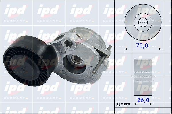 IPD 15-3959 - Натяжитель, поликлиновый ремень unicars.by