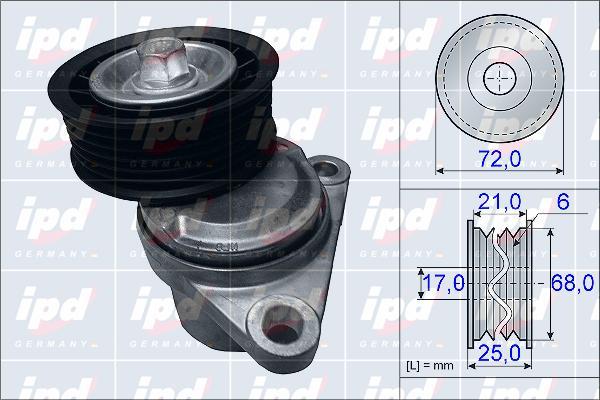 IPD 15-3954 - Натяжитель, поликлиновый ремень unicars.by