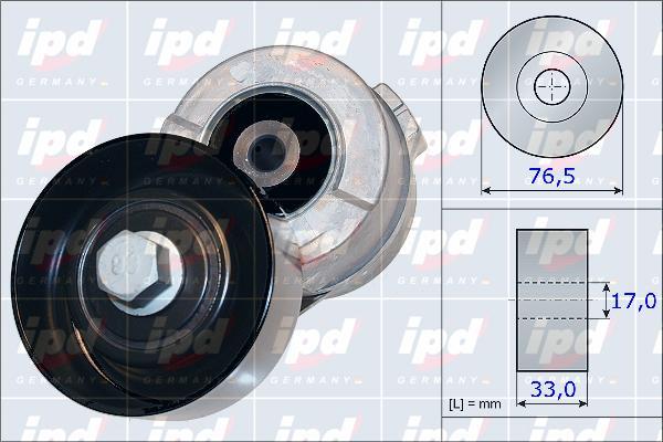 IPD 15-3973 - Натяжитель, поликлиновый ремень unicars.by