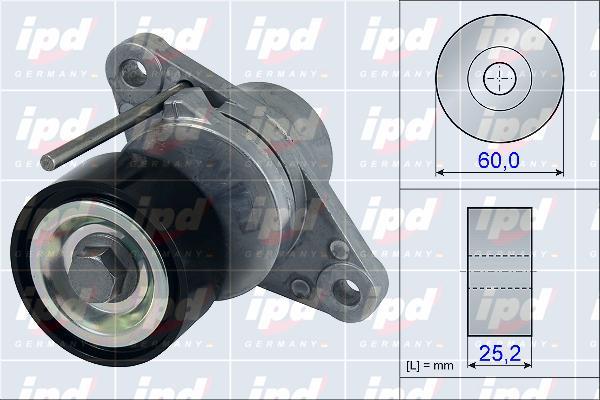 IPD 15-3891 - Натяжитель, поликлиновый ремень unicars.by