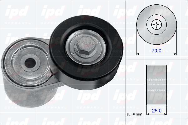 IPD 15-3845 - Натяжитель, поликлиновый ремень unicars.by