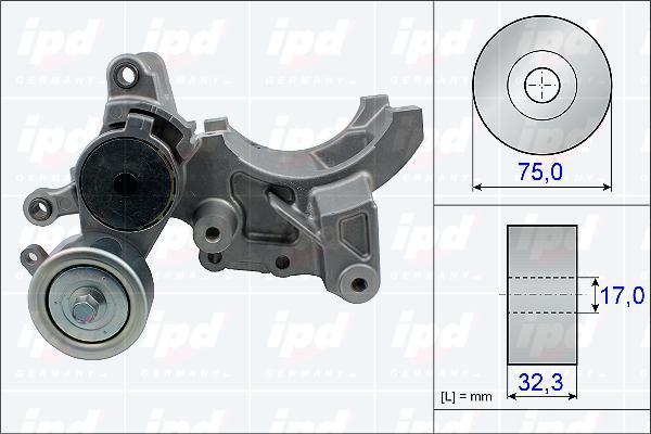 IPD 15-3846 - Натяжитель, поликлиновый ремень unicars.by