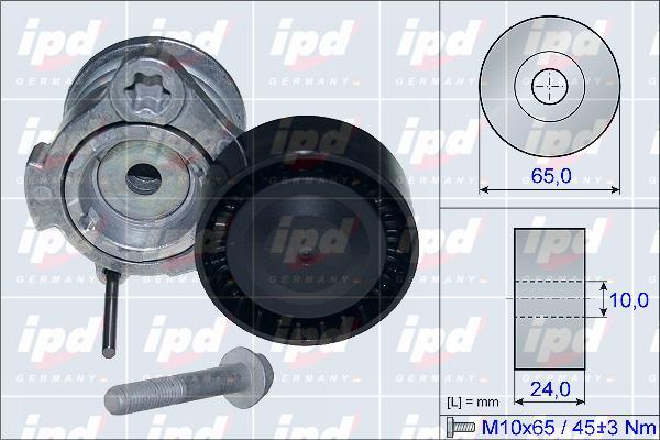 IPD 15-3877 - Натяжитель, поликлиновый ремень unicars.by