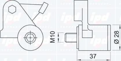 IPD 10-0283 - Натяжная планка, ремень ГРМ unicars.by