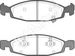 IPS Parts IBD-1097 - Тормозные колодки, дисковые, комплект unicars.by