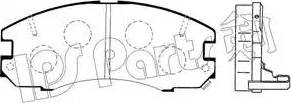 IPS Parts IBD-1249 - Тормозные колодки, дисковые, комплект unicars.by