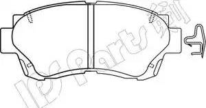 IPS Parts IBD-1265 - Тормозные колодки, дисковые, комплект unicars.by