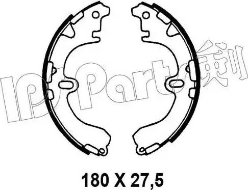 IPS Parts IBL-4294 - Тормозные башмаки, барабанные unicars.by