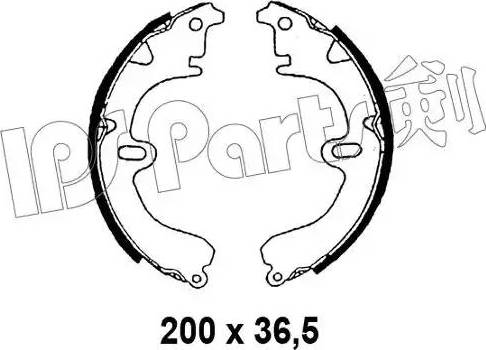 IPS Parts IBL-4298 - Тормозные башмаки, барабанные unicars.by