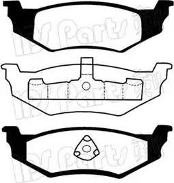 IPS Parts IBR-1016 - Тормозные колодки, дисковые, комплект unicars.by