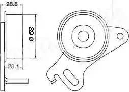 IPS Parts ITB-6500 - Натяжитель, ремень ГРМ unicars.by