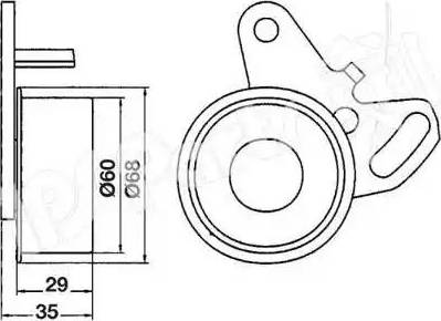 IPS Parts ITB-6508 - Натяжитель, ремень ГРМ unicars.by