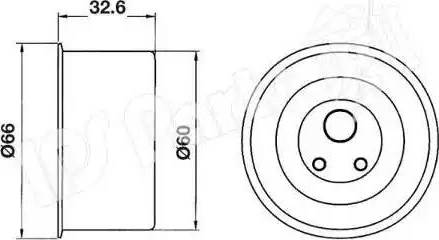 IPS Parts ITB-6507 - Натяжитель, ремень ГРМ unicars.by