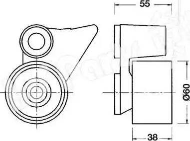 IPS Parts ITB-6520 - Натяжитель, ремень ГРМ unicars.by