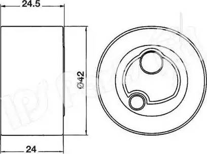 IPS Parts ITB-6805 - Натяжитель, ремень ГРМ unicars.by