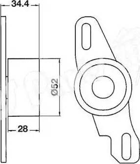 IPS Parts ITB-6803 - Натяжитель, ремень ГРМ unicars.by