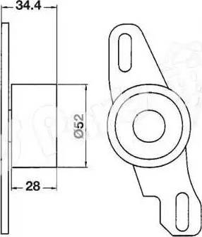 IPS Parts ITB-6802 - Натяжитель, ремень ГРМ unicars.by