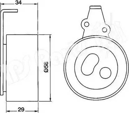 IPS Parts ITB-6310 - Натяжитель, ремень ГРМ unicars.by