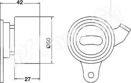 IPS Parts ITB-6207 - Натяжитель, ремень ГРМ unicars.by