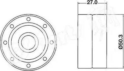 IPS Parts ITB-6230 - Натяжитель, ремень ГРМ unicars.by