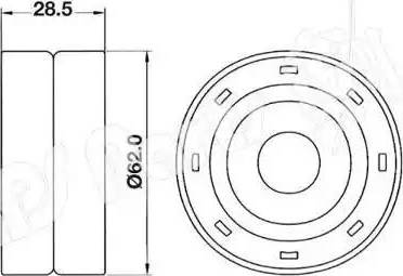 IPS Parts ITB-6225 - Натяжитель, ремень ГРМ unicars.by