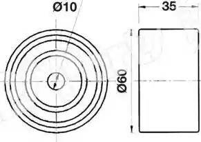 IPS Parts ITB-6701 - Натяжитель, ремень ГРМ unicars.by