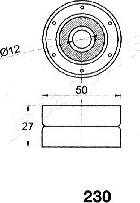 Japanparts BE-230 - Натяжитель, ремень ГРМ unicars.by