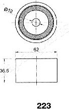 Japanparts BE-223 - Натяжитель, ремень ГРМ unicars.by