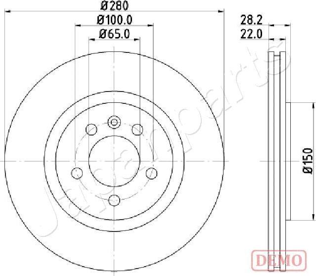 Japanparts DI-0944C - Тормозной диск unicars.by