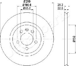 Japanparts DI-0944 - Тормозной диск unicars.by