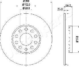 Japanparts DI-0910 - Тормозной диск unicars.by