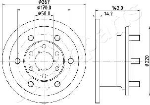 Japanparts DI-0254 - Тормозной диск unicars.by