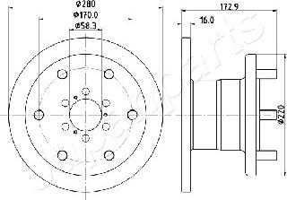 Japanparts DI-0255 - Тормозной диск unicars.by