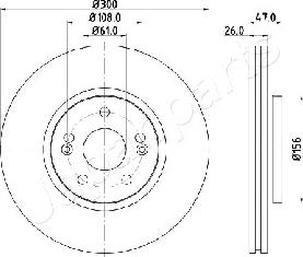 Japanparts DI-0712 - Тормозной диск unicars.by