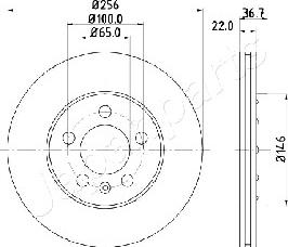 Japanparts DP-0904 - Тормозной диск unicars.by