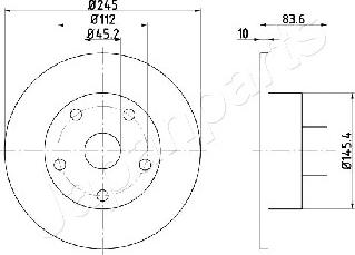 Japanparts DP-0906 - Тормозной диск unicars.by