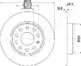 Japanparts DP-0901 - Тормозной диск unicars.by