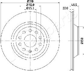 Japanparts DP-0903 - Тормозной диск unicars.by