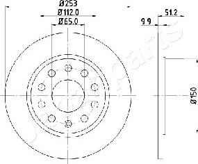 Japanparts DP-0902 - Тормозной диск unicars.by