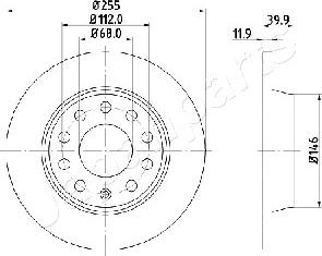 Japanparts DP-0907 - Тормозной диск unicars.by