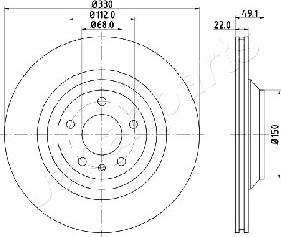 Japanparts DP-0916 - Тормозной диск unicars.by