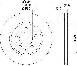 Japanparts DP-0931 - Тормозной диск unicars.by