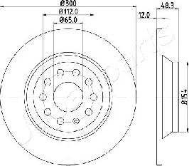 Japanparts DP-0920 - Тормозной диск unicars.by