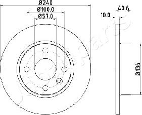 Japanparts DP-0405 - Тормозной диск unicars.by