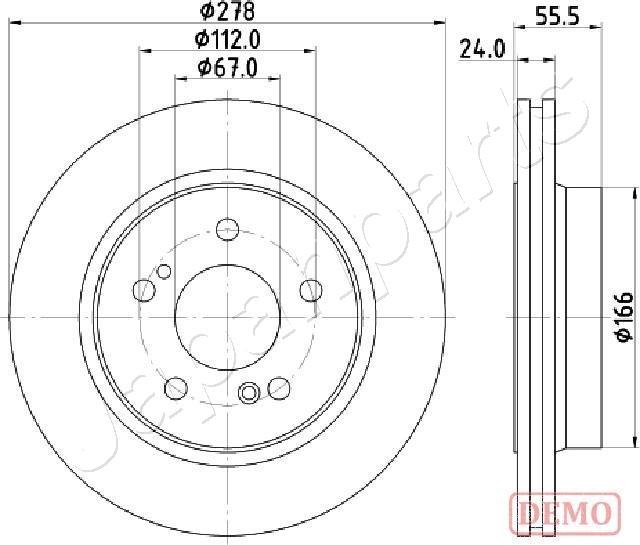 Japanparts DP-0506C - Тормозной диск unicars.by