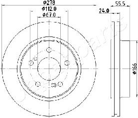 Japanparts DP-0506 - Тормозной диск unicars.by