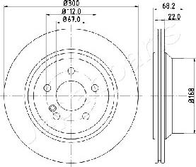 Japanparts DP-0514 - Тормозной диск unicars.by